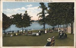 Ford Allen Park, Eastern Promenade Portland, ME Postcard Postcard Postcard