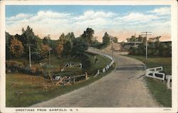 Greetings from Garfield, N.Y. Postcard