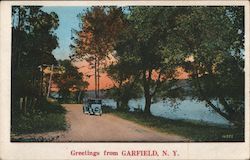 Greetings From Garfield, N.Y. Postcard