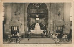 Waiting Room From Lobby, Union Station Kansas City, MO Postcard Postcard Postcard