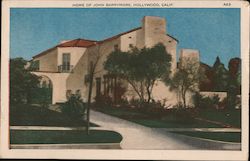 Home of John Barrymore Postcard