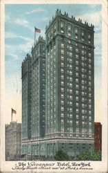 Vanderbilt Hotel New York, NY Postcard Postcard Postcard