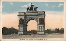 Soldiers' and Sailors' Arch Brooklyn, NY Postcard Postcard Postcard