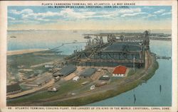 Atlantic Terminal Coaling Plant, The Largest of its Kind in the World Cristobal, Panama Postcard Postcard Postcard