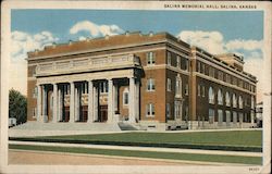 Salina Memorial Hall Kansas Postcard Postcard Postcard