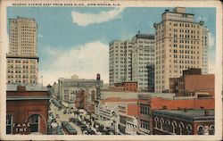 Second Avenue East from Saks Building Postcard