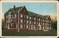 Wallace Hall, Drury College Springfield, MO Postcard Postcard Postcard