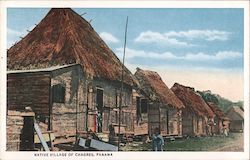 Native Village of Chagres, Panama Postcard