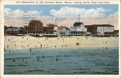 Waterfront of Old Orchard Beach Maine Postcard Postcard Postcard