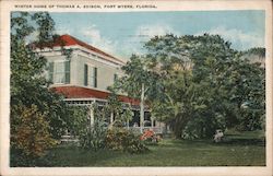 Winter Home of Thomas A. Edison Fort Myers, FL Postcard Postcard Postcard