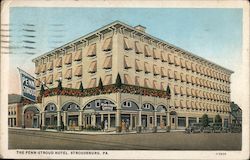 The Penn Stroud Hotel Stroudsburg, PA Postcard Postcard Postcard