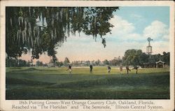 18th Putting Green - West Orange Country Club Oakland, FL Postcard Postcard Postcard