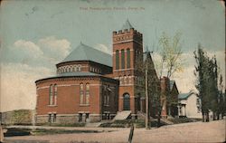 First Presbyterian Church Derry, PA Postcard Postcard Postcard