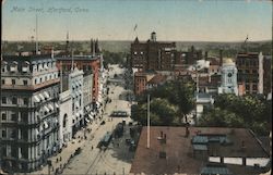 Main Street Hartford, CT Postcard Postcard Postcard