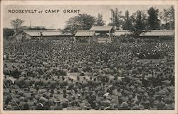 Roosevelt at Camp Grant Postcard