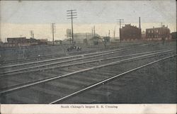 South Chicago's Largest R.R. Crossing Illinois Postcard Postcard Postcard