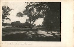 Golf Link and Battery, Rock Island Arsenal Postcard