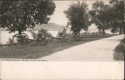 Guns & Limbers, Rock Island Arsenal Postcard