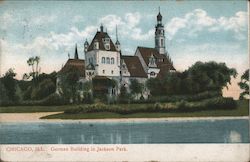 German Building, Jackson Park Chicago, IL Postcard Postcard Postcard