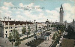 Dancing Pavilion and Tower, White City Postcard