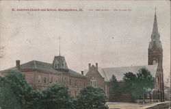 St. Andrews Church and School Postcard