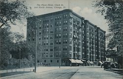 The Plaza Hotel, Clark St. and North Avenue Postcard