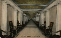 Grand Marble Corridor - Congress Hotel and Annex Chicago, IL Postcard Postcard Postcard