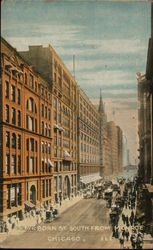 Dearborn Street, South from Monroe Chicago, IL Postcard Postcard Postcard