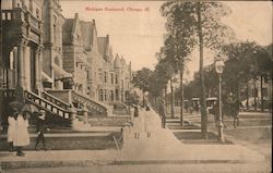 Michigan Boulevard Chicago, IL Postcard Postcard Postcard