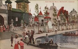 East Board Walk, White City Chicago, IL Postcard Postcard Postcard