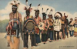 Indian Shield Dancers Native Americana Postcard Postcard Postcard