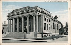 U.S. Post Office, Murphysboro, Illinois Postcard