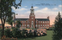 Hospital Bldg., Manteno, Near Kankakee, Ill. Postcard