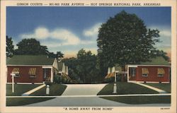 Gibson Courts Postcard