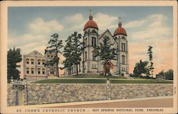 St. John's Catholic Church-Hot Springs National Park, Arkansas Postcard Postcard Postcard