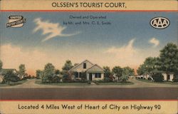 Olssen's Tourist Court Mobile, AL Postcard Postcard Postcard