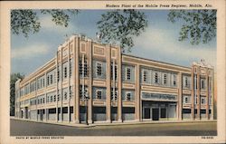 Modern plant of the Mobile Press Register, Mobile, Ala. Postcard