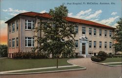 Post Hospital, Ft. McClellan, Anniston, Ala. Alabama Postcard Postcard Postcard