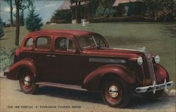 The 1936 Pontiac "8" Four-Door Touring Sedan Cars Postcard Postcard Postcard