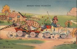 Bringin' Home the Bacon Postcard