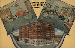 Kansas City Live Stock Market Postcard