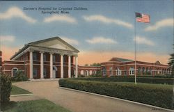 Shriner's Hospital for Crippled Children, Springfield, Mass. Massachusetts Postcard Postcard Postcard