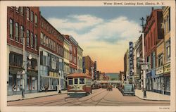 Water Street, Looking East Postcard