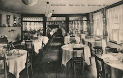 Dining Room, Red Lion Inn Postcard