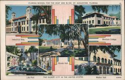 Florida School for the Deaf and Blind. St. Augustine, Florida. The oldest city in the United States Postcard