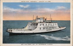 Motor Ship "Sarassota", Capacity 30 Cars Postcard