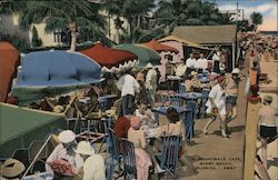 A Boardwalk Cafe, Miami Beach, Florida Postcard Postcard Postcard