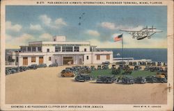 Pan-American Airways International Passenger Terminal, Miami, Florida Postcard Postcard Postcard