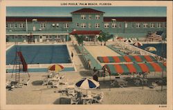 Lido Pools Palm Beach, FL Postcard Postcard Postcard