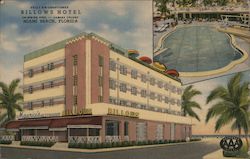 Billows Hotel. Miami Beach, Florida. Fully air-conditioned. Swimming pool. Cabana colony. Postcard Postcard Postcard